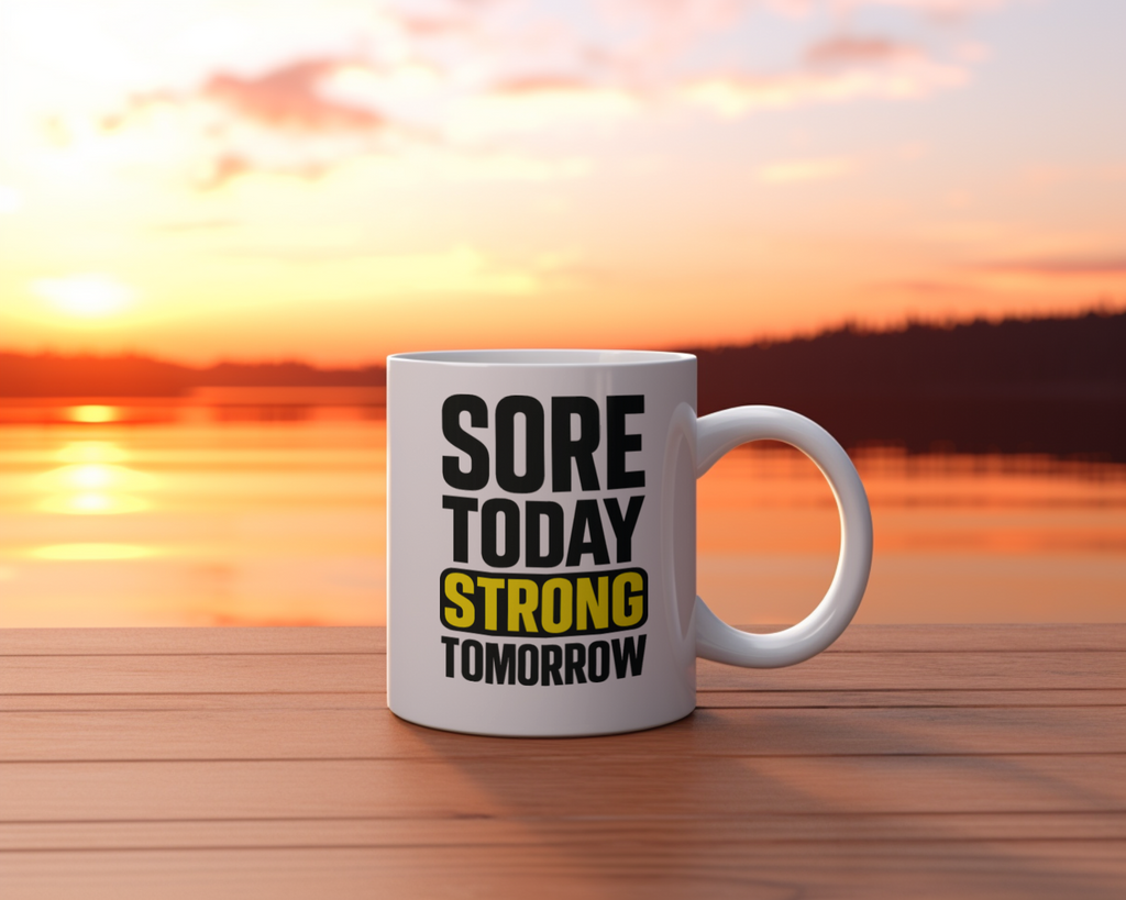 Sore Today Strong Tomorrow Coffee Mug | Unique Gift | Ceramic Mug