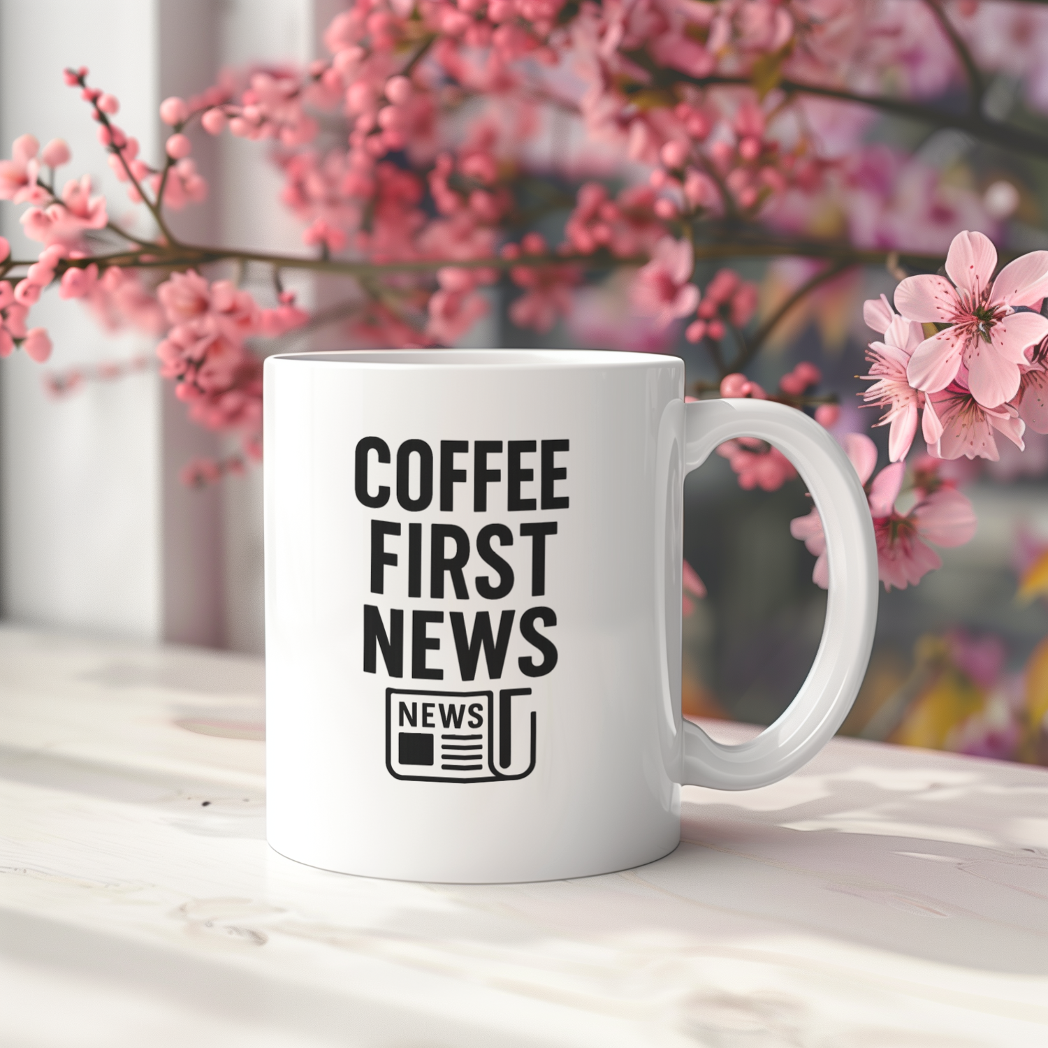 Reporter Coffee First News Later Coffee Mug | Coffee Lover Gift | Ceramic Mug