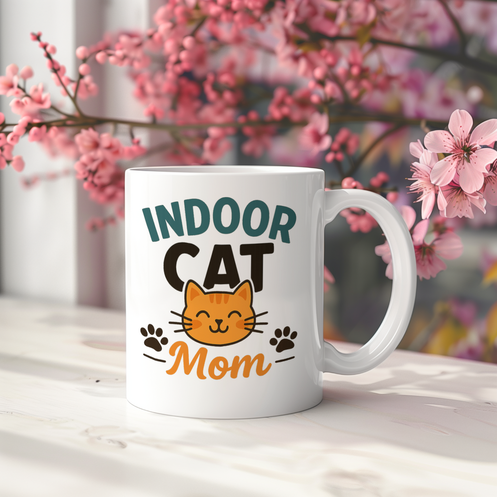 Couch Cat Enthusiast Coffee Mug | Funny Indoor Cat Lover | Ceramic Mug