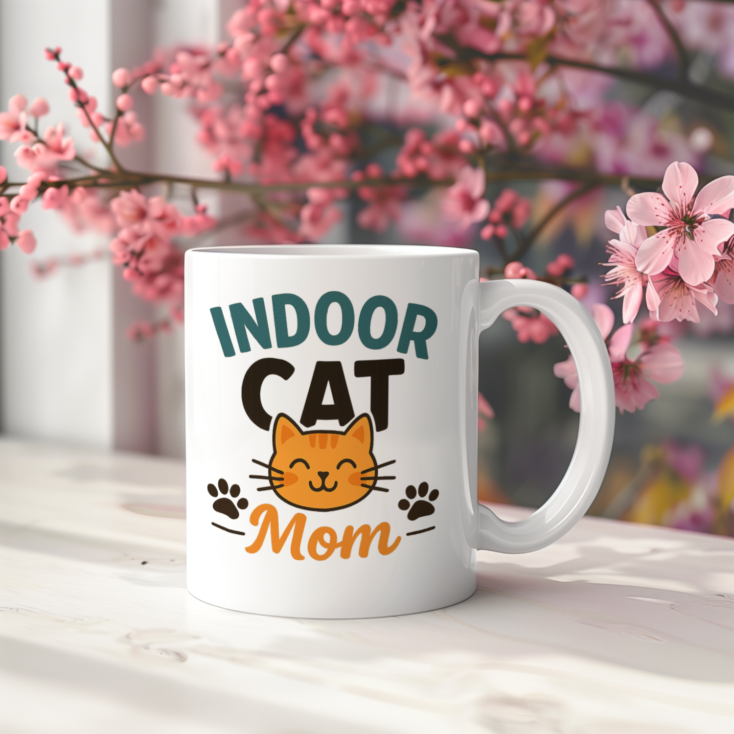 Couch Cat Enthusiast Coffee Mug | Funny Indoor Cat Lover | Ceramic Mug