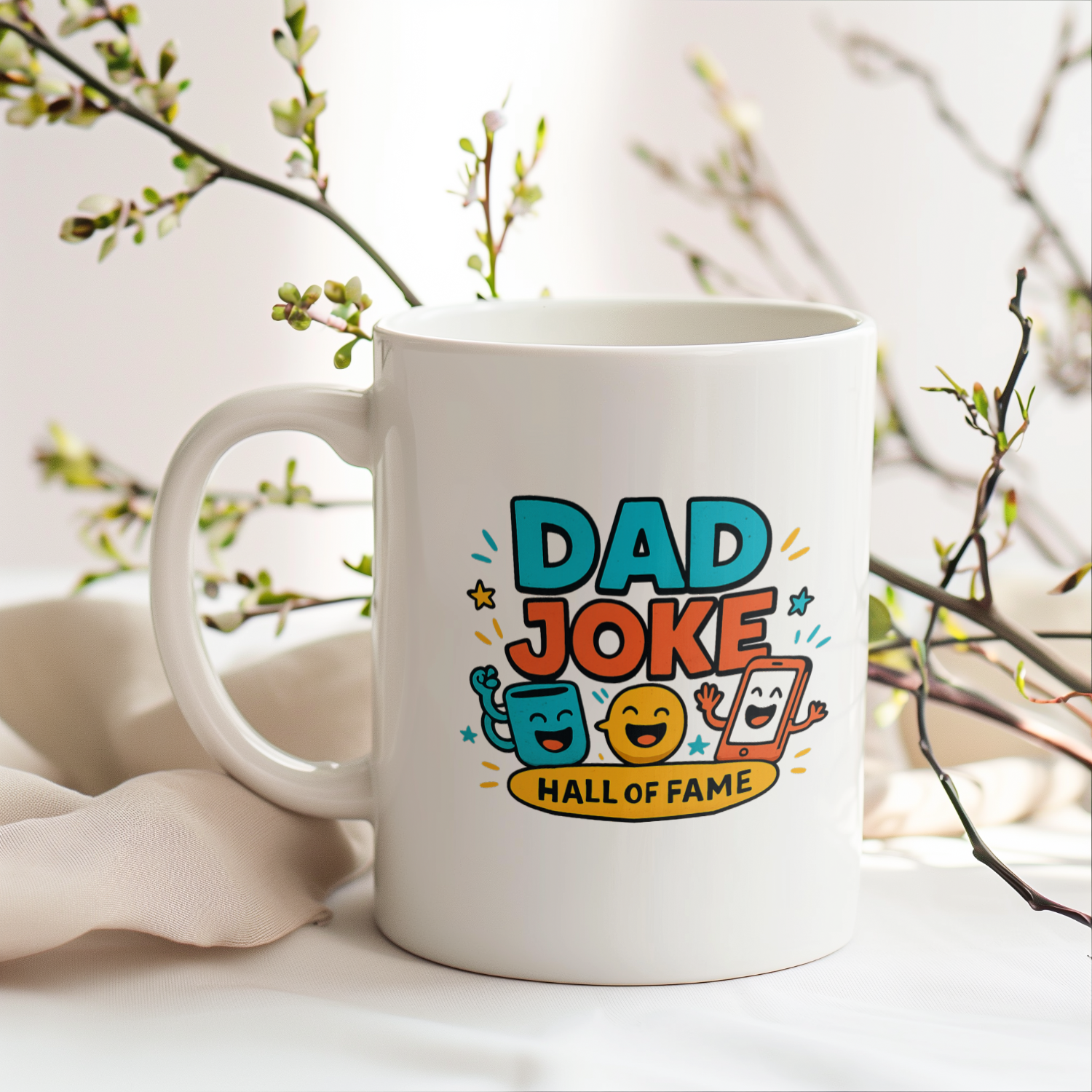 Certified Funny Dad No Contest Coffee Mug | Father Humor Gift | Ceramic Mug