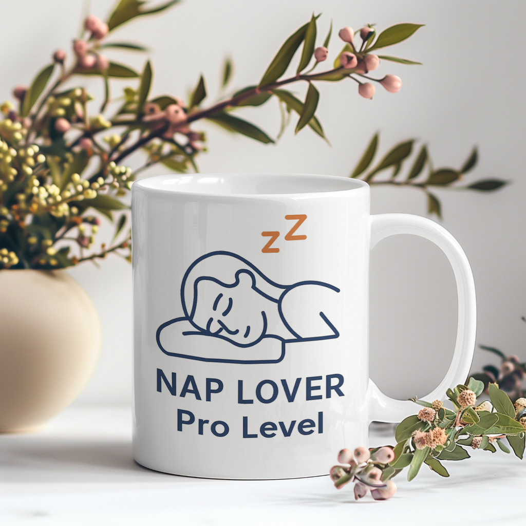 Powered By Naps And This Coffee Coffee Mug | Funny Nap Humor | Ceramic Mug