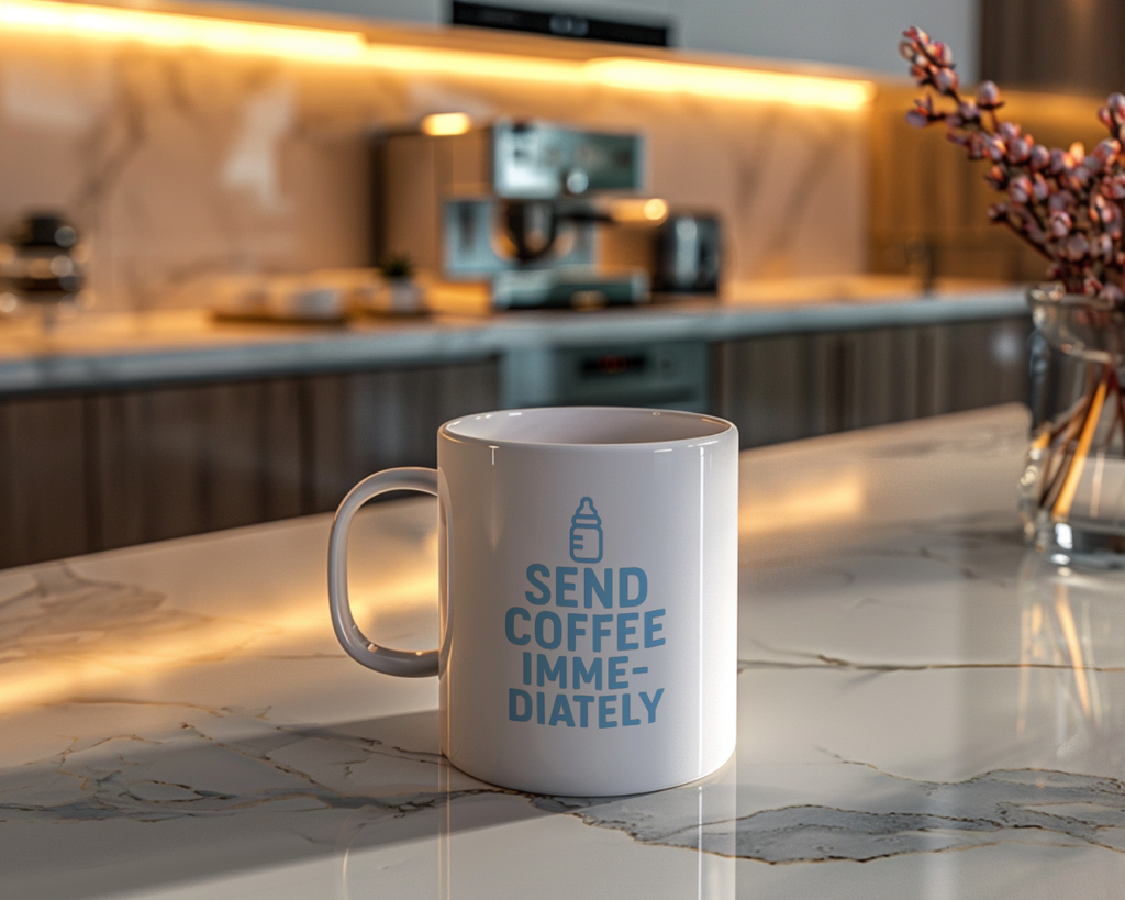 New Dad Send Coffee Immediately Coffee Mug | Gift for Dad | Ceramic Mug