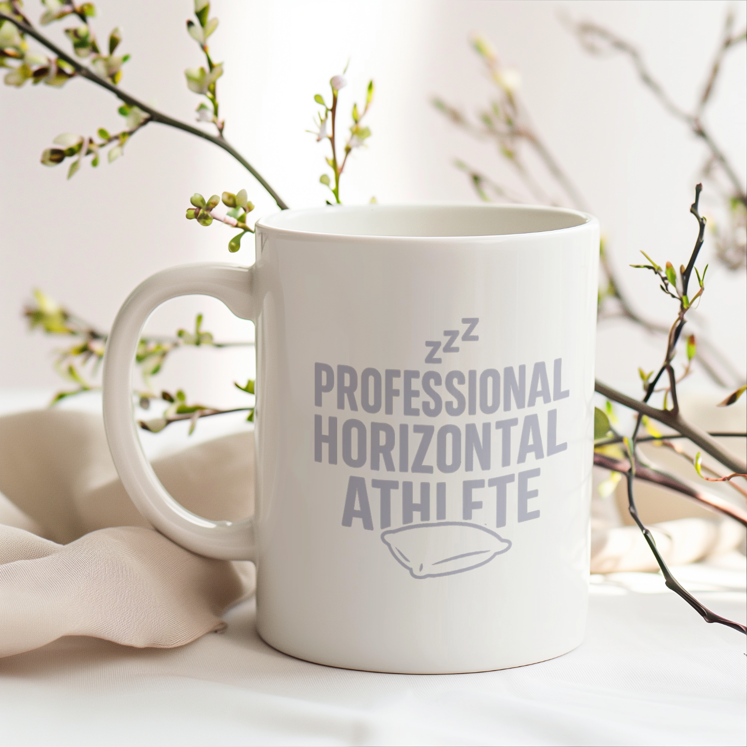 Nap Enthusiast Professional Horizontal Athlete Coffee Mug | Unique Gift | Ceramic Mug