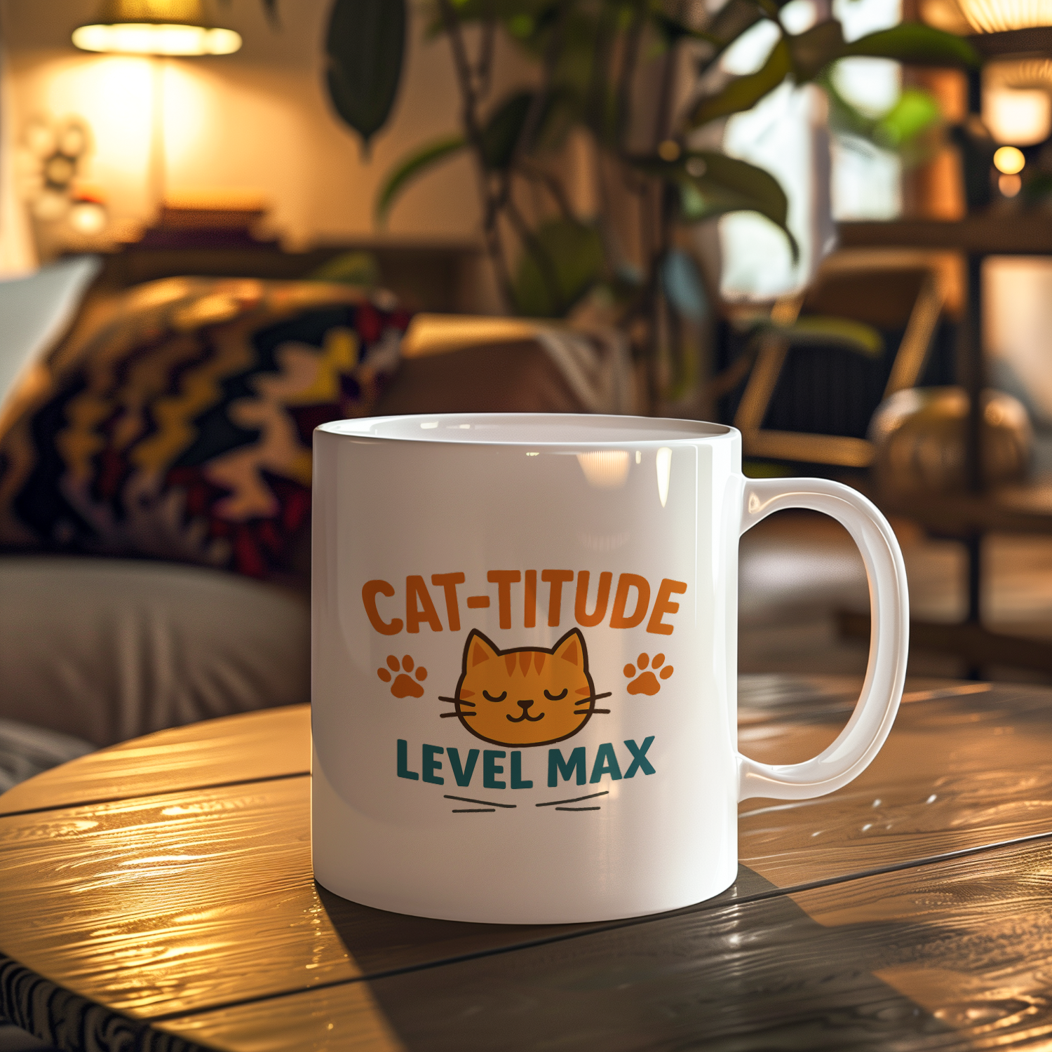 Unapologetically Cat-ty Coffee Mug | Funny Sarcastic Cat Gift | Ceramic Mug