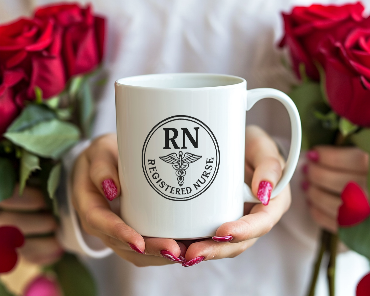 RN Registered Nurse Badge Coffee Mug | Nurse Gift | Ceramic Mug