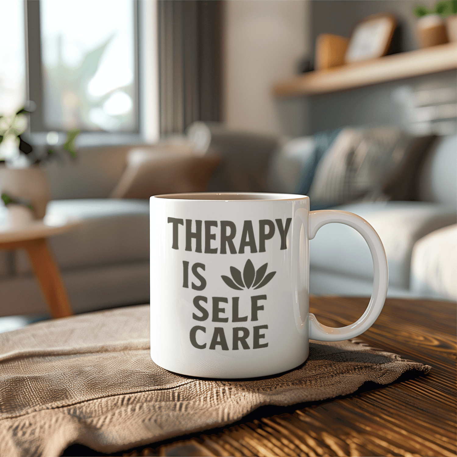 Therapy Is Self Care And So Is This Coffee Coffee Mug | Coffee Lover Gift | Ceramic Mug