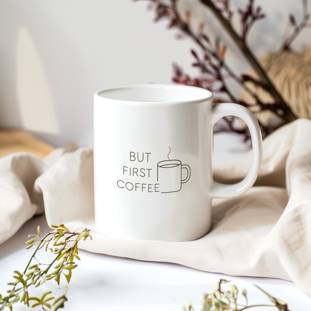But First Coffee Everything Else Later Coffee Mug | Funny Coffee Gift | Ceramic Mug