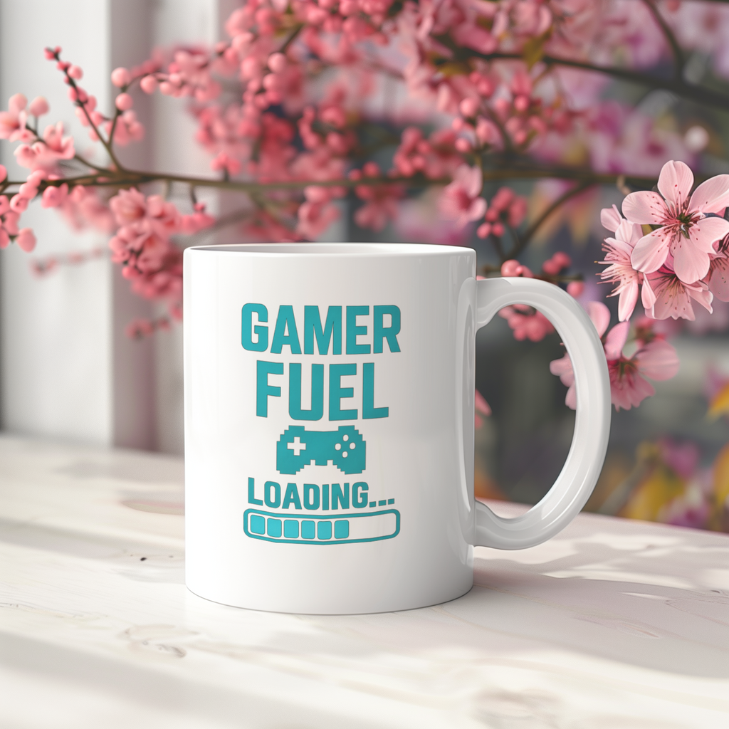 Gamer Fuel Loading Coffee Mug | Unique Gift | Ceramic Mug