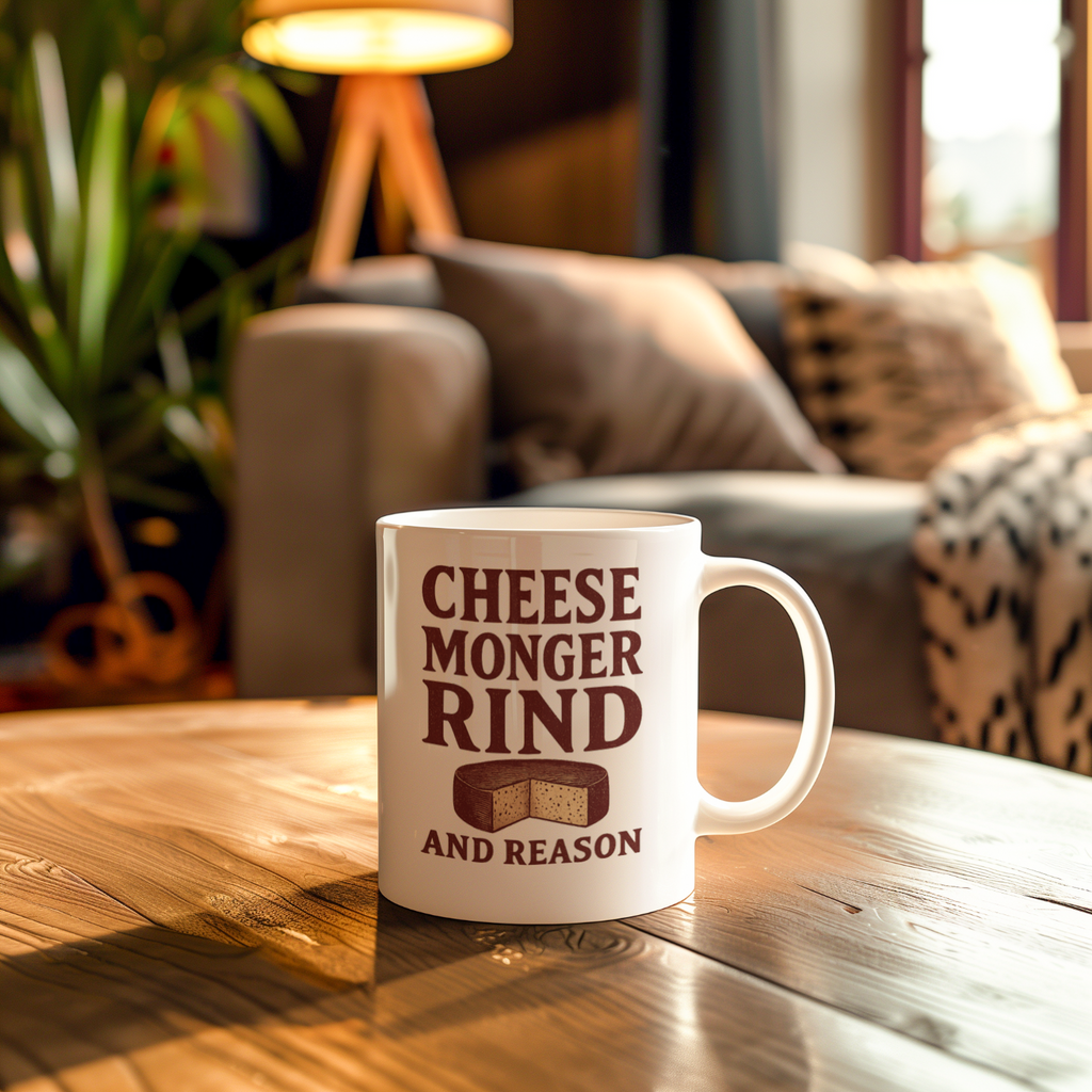 Cheesemonger Rind And Reason Coffee Mug | Unique Gift | Ceramic Mug