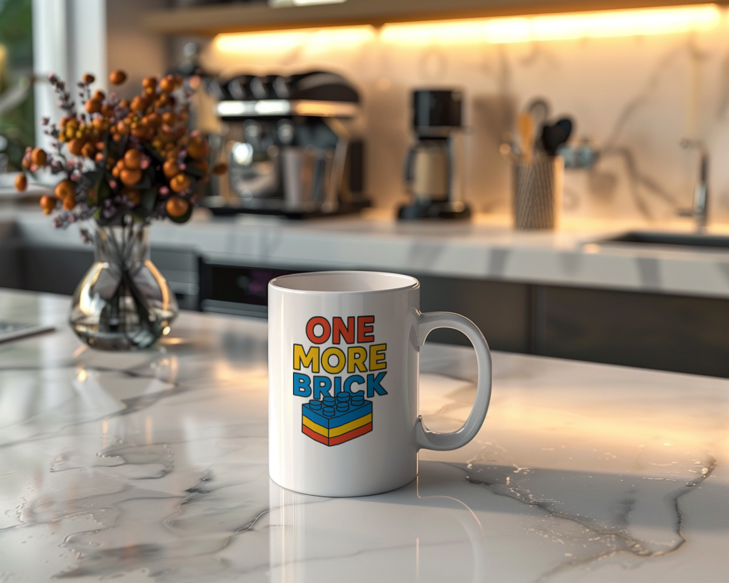Lego Builder One More Brick One More Sip Coffee Mug | Unique Gift | Ceramic Mug