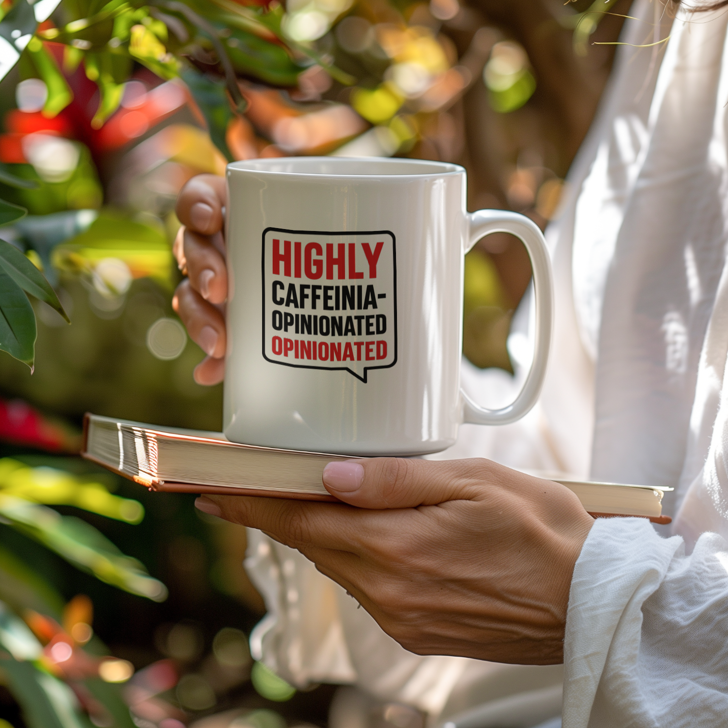 Highly Caffeinated Highly Opinionated Coffee Mug | Unique Gift | Ceramic Mug