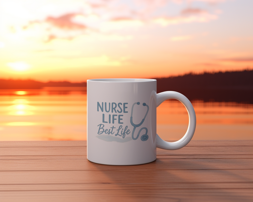 Fully Committed To Nurse Life Coffee Mug | Nurse Gift | Ceramic Mug