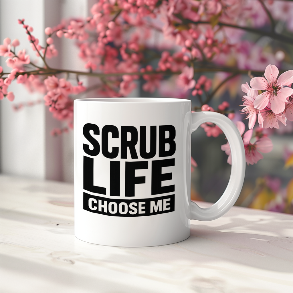 Living The Scrub Life No Complaints Coffee Mug | Funny Nurse Gift | Ceramic Mug