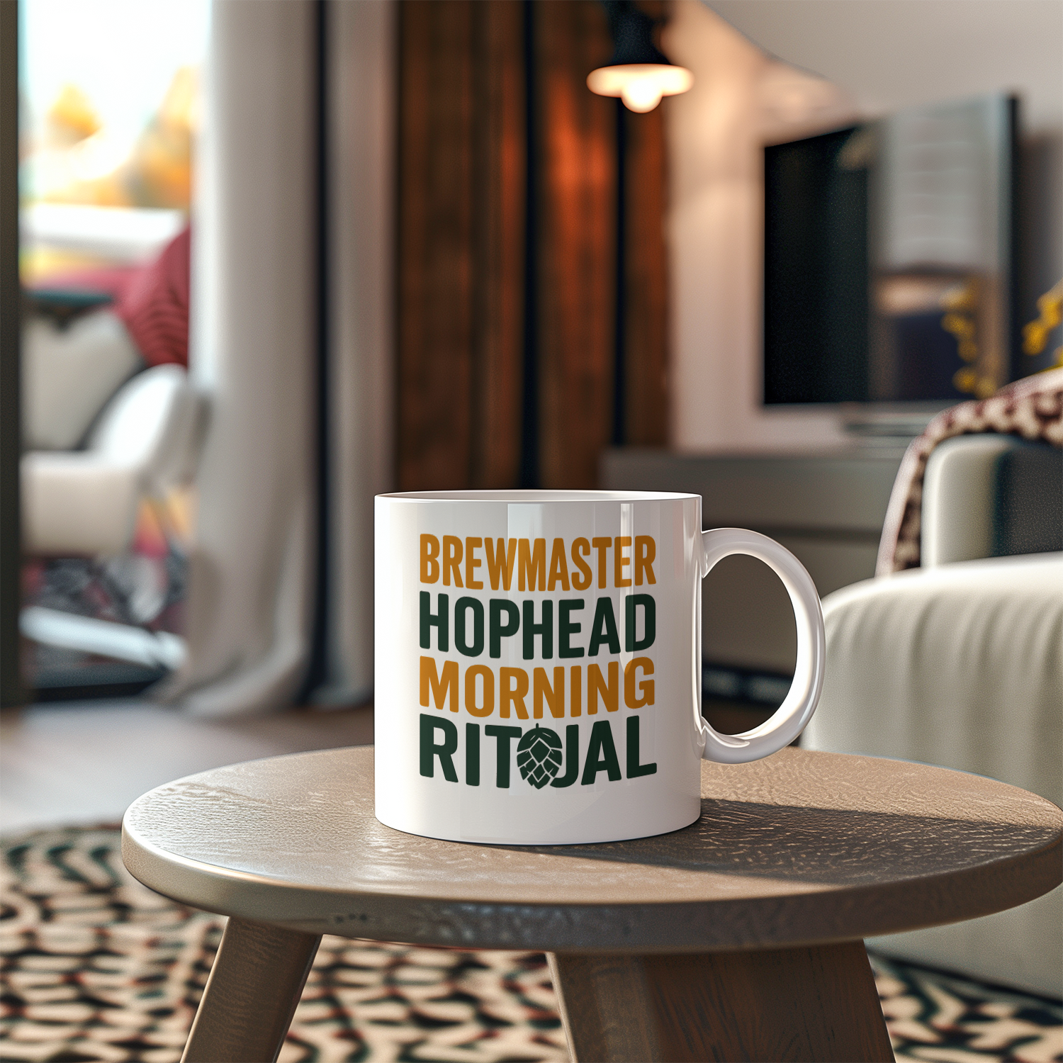 Brewmaster Hophead Morning Ritual Coffee Mug | Unique Gift | Ceramic Mug