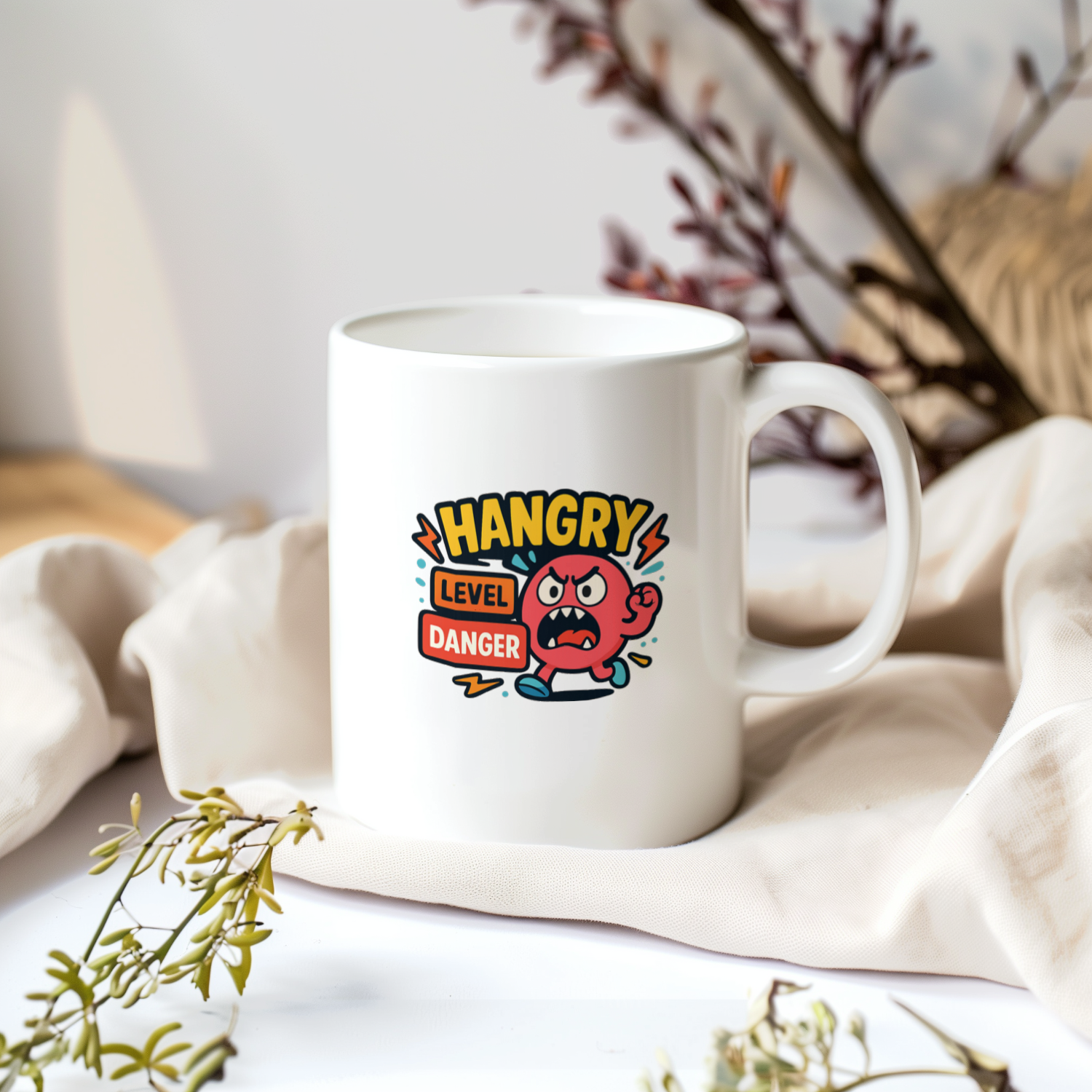 Hangry Is A Real Medical Condition Coffee Mug | Funny Hangry Gift | Ceramic Mug