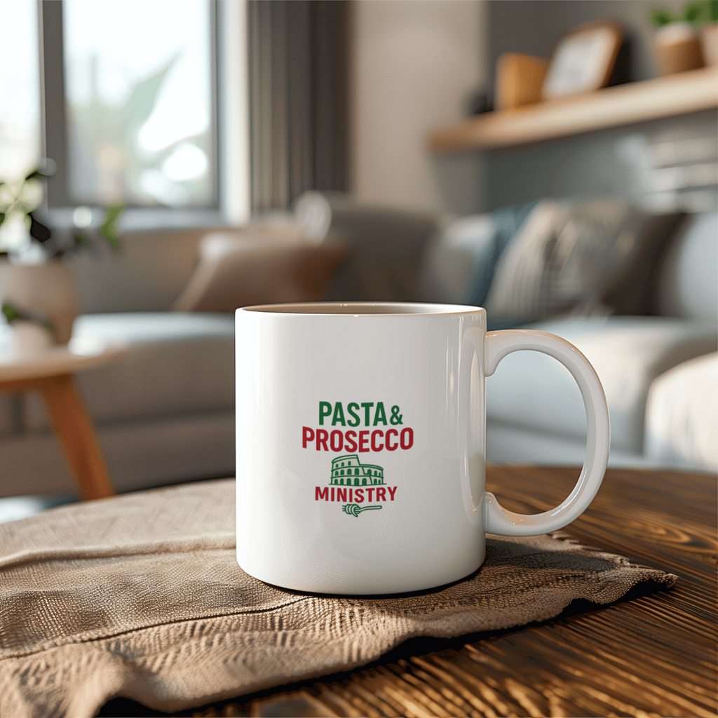 Italy Dreamer Pasta And Prosecco Ministry Coffee Mug | Unique Gift | Ceramic Mug