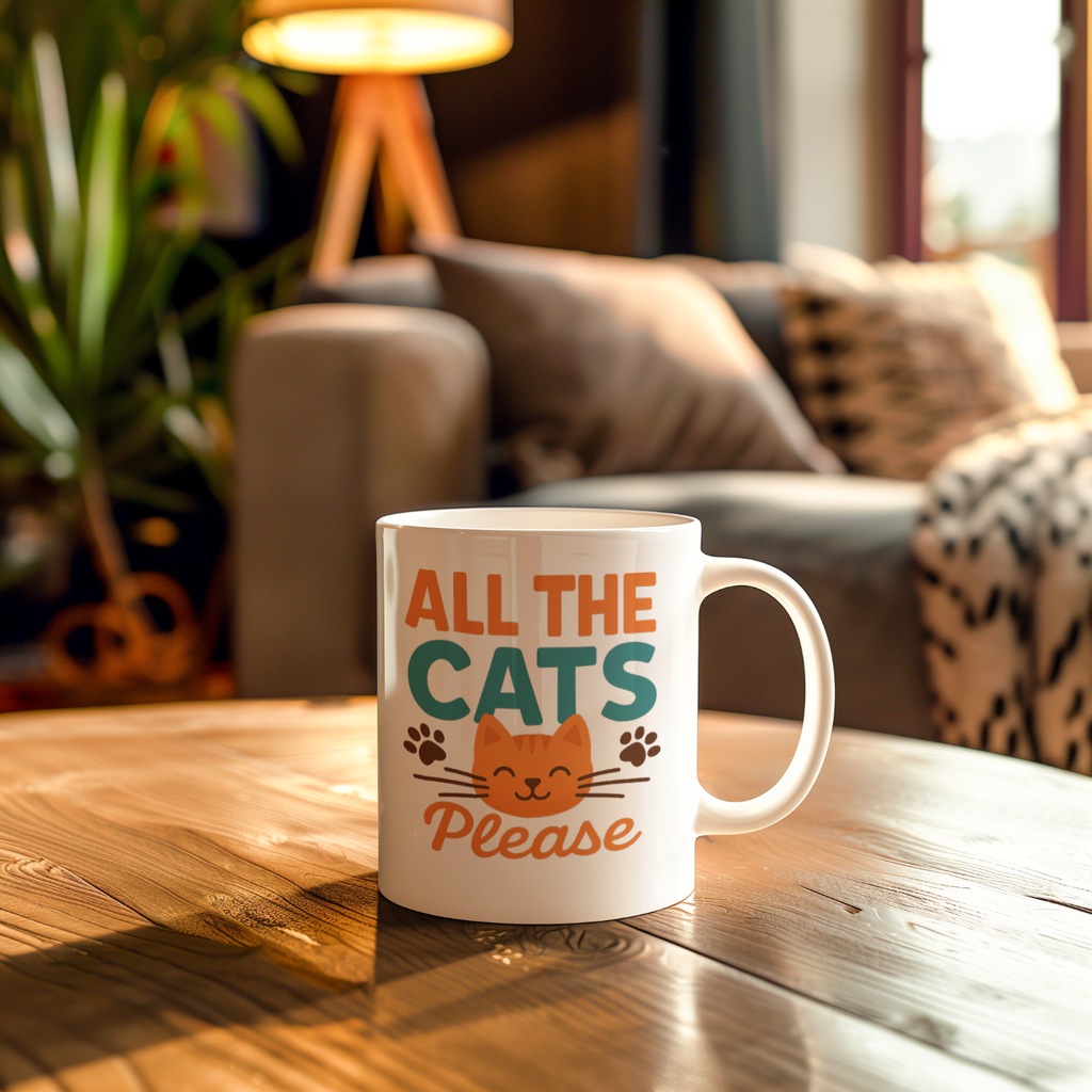Cat Math One More Never Hurt Coffee Mug | Funny Cat Mom Gift | Ceramic Mug