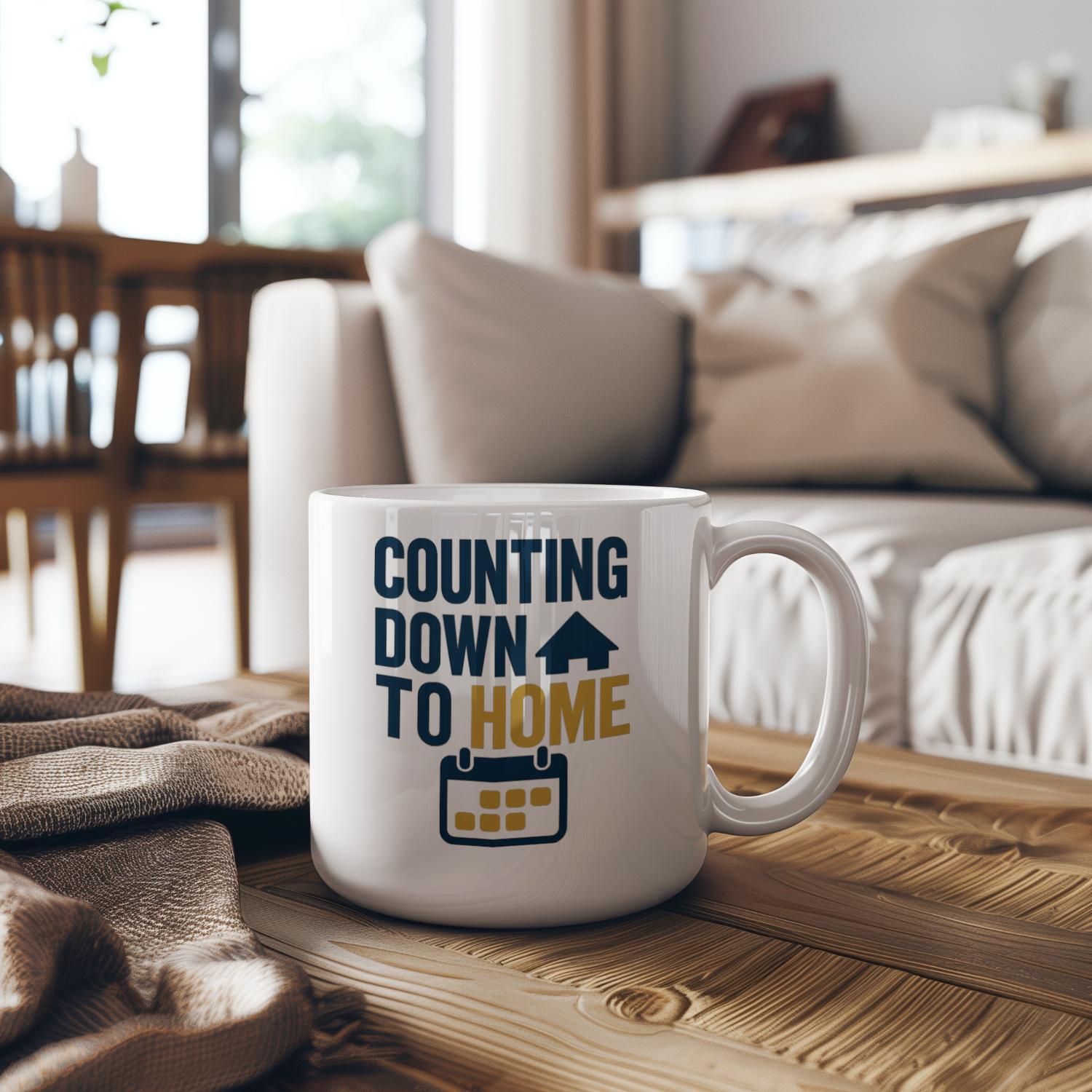 Deployed Dad Counting Down To Home Coffee Mug | Gift for Dad | Ceramic Mug