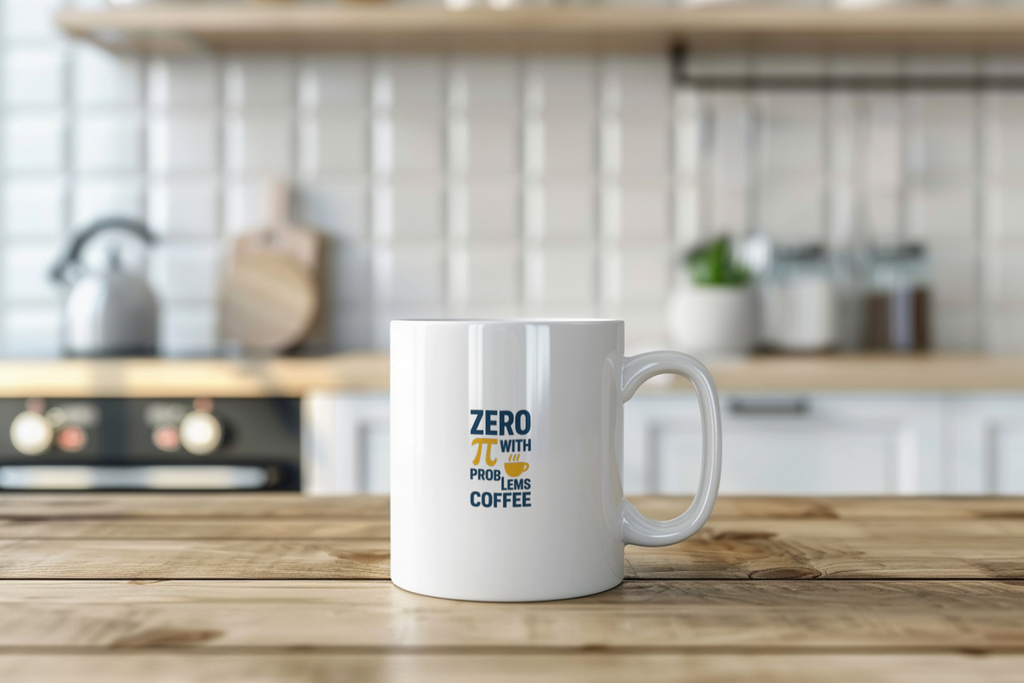 Math Teacher Zero Problems With Coffee Coffee Mug | Teacher Gift | Ceramic Mug