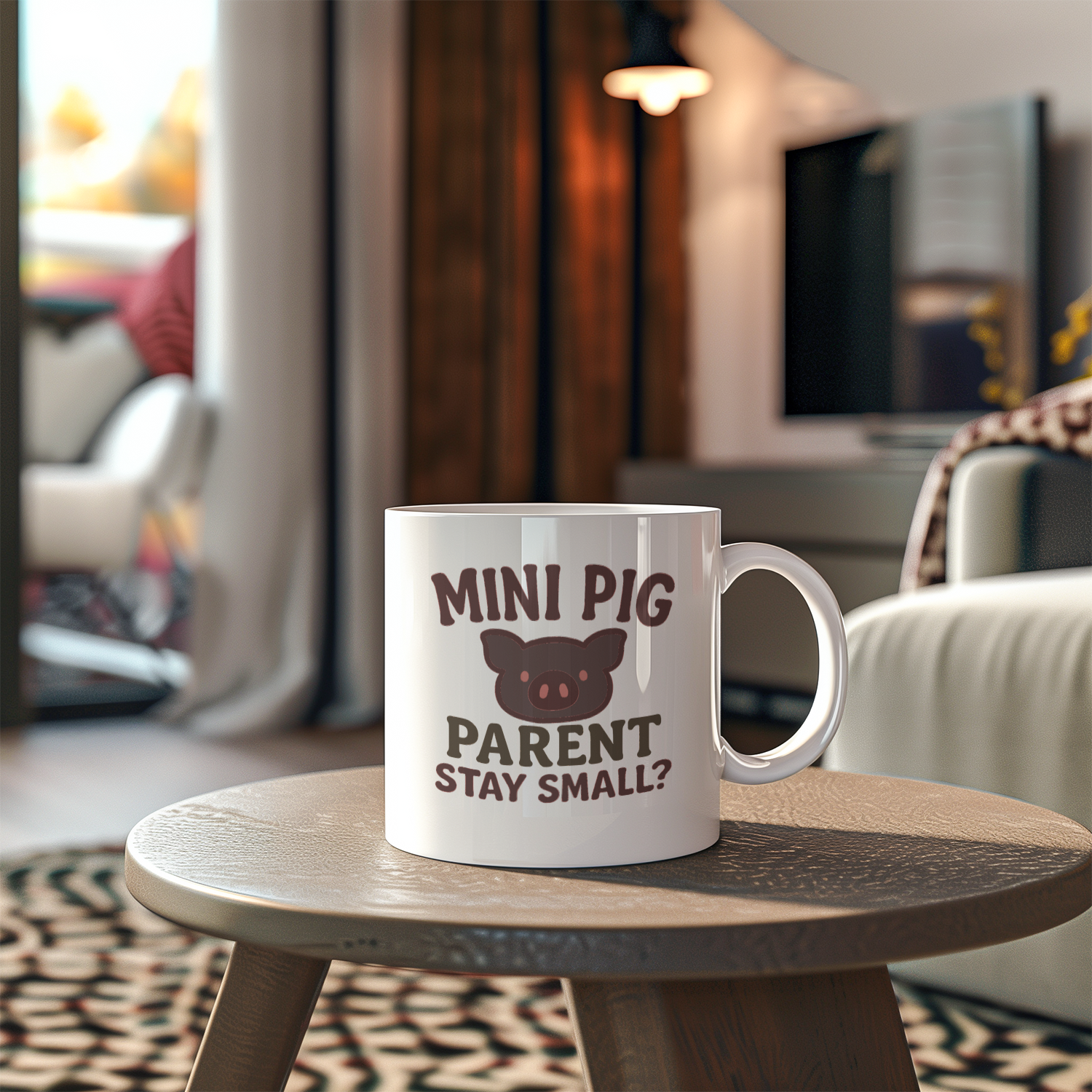 Mini Pig Parent They Said It Would Stay Small Coffee Mug | Unique Gift | Ceramic Mug