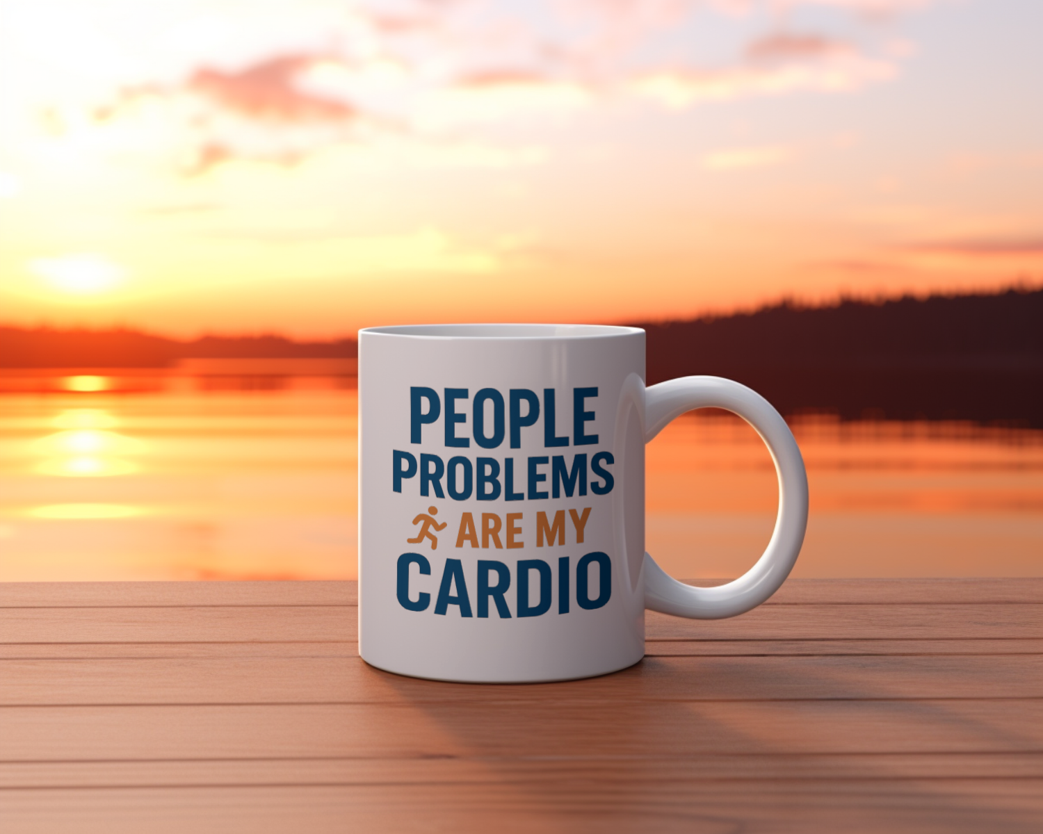 HR Manager People Problems Are My Cardio Coffee Mug | Unique Gift | Ceramic Mug