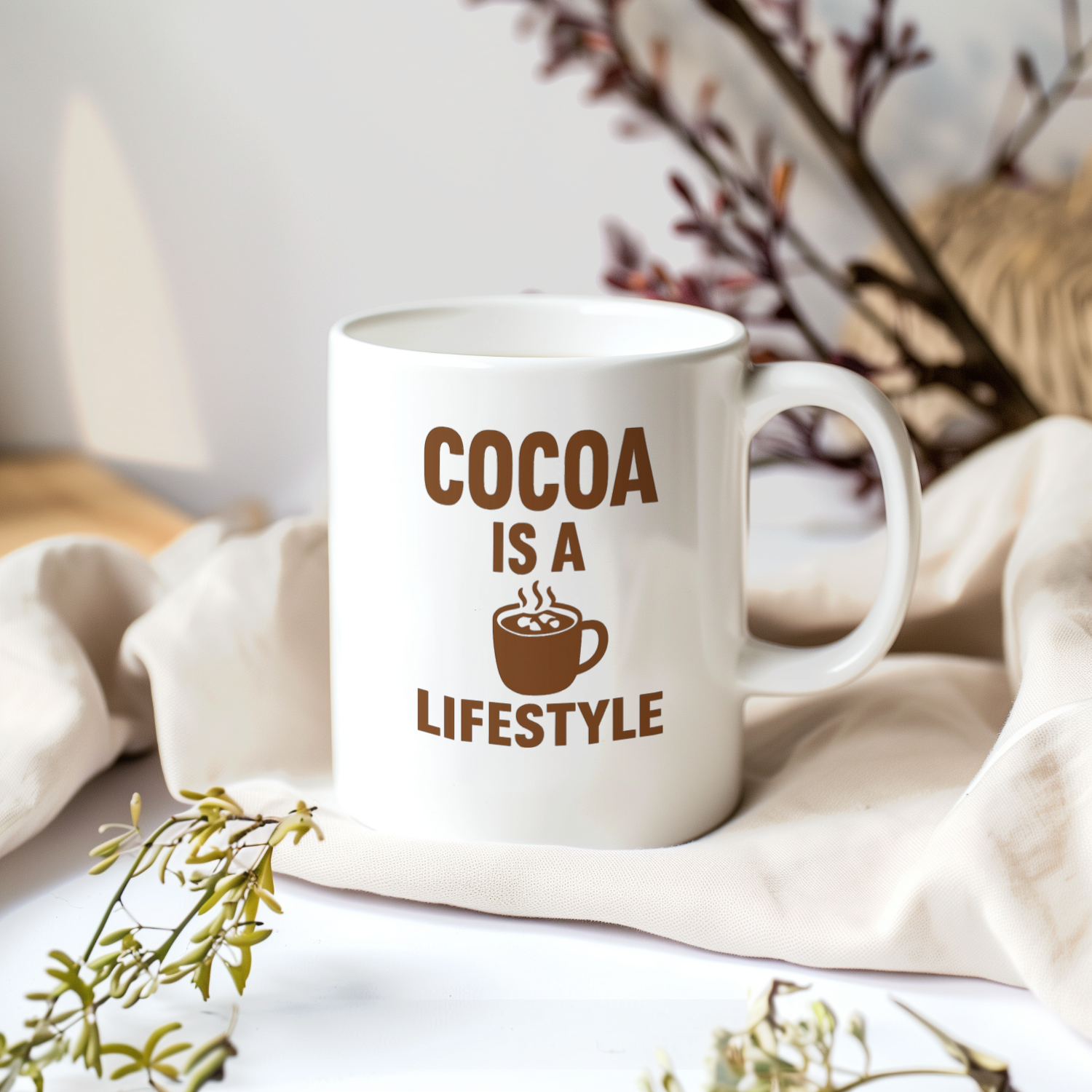 Hot Chocolate Fan Cocoa Is A Lifestyle Coffee Mug | Unique Gift | Ceramic Mug