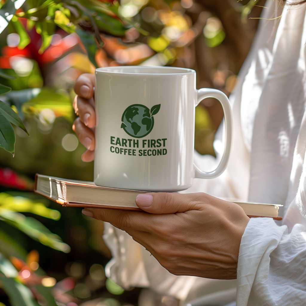 Environmental Scientist Earth First Coffee Second Coffee Mug | Coffee Lover Gift | Ceramic Mug