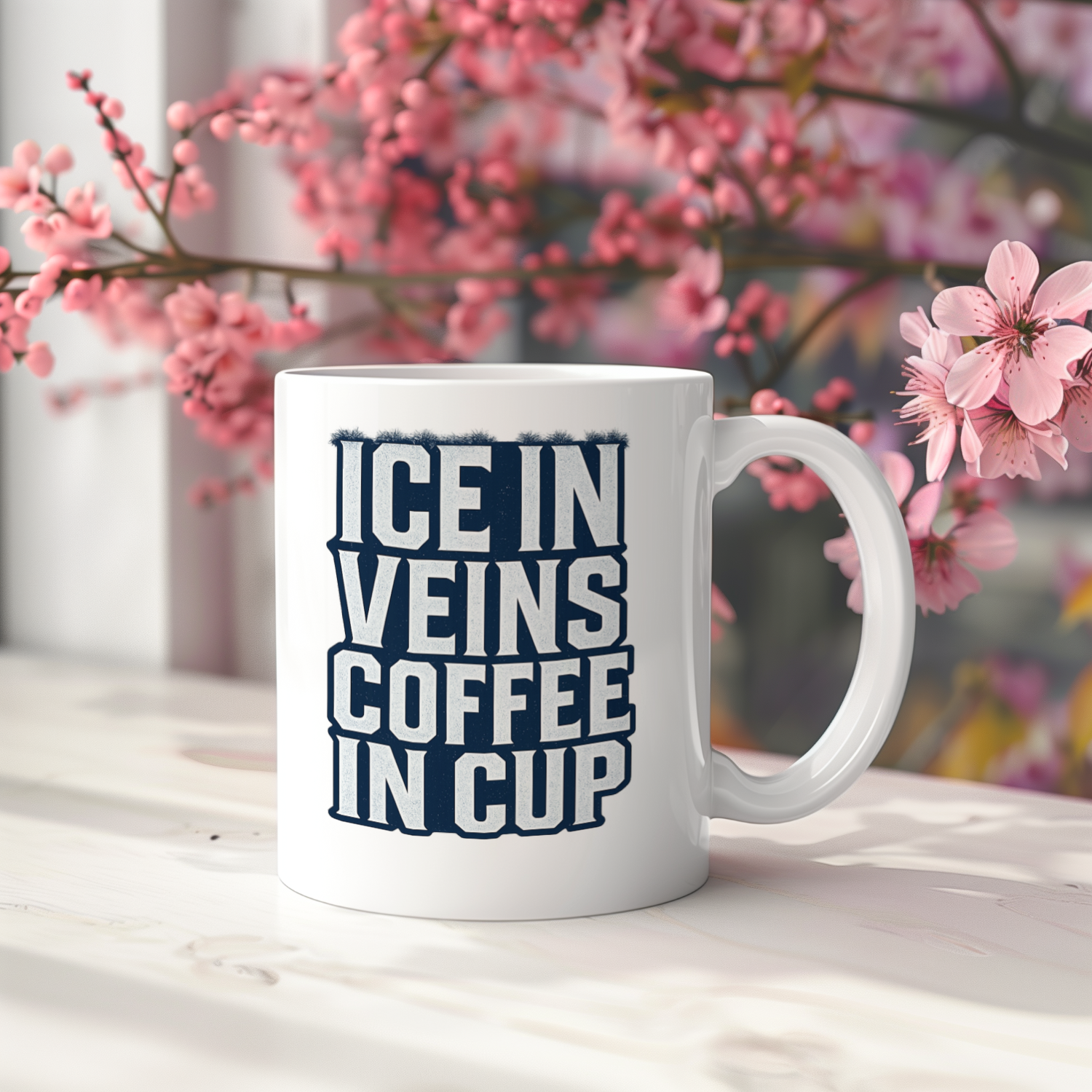 Cold Weather Runner Ice In Veins Coffee In Cup Coffee Mug | Coffee Lover Gift | Ceramic Mug