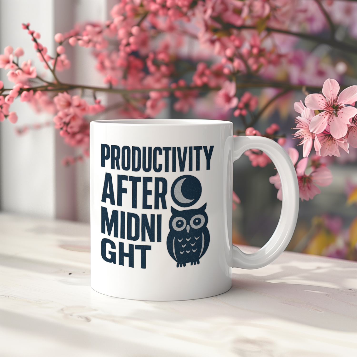 Night Owl Productivity After Midnight Coffee Mug | Unique Gift | Ceramic Mug