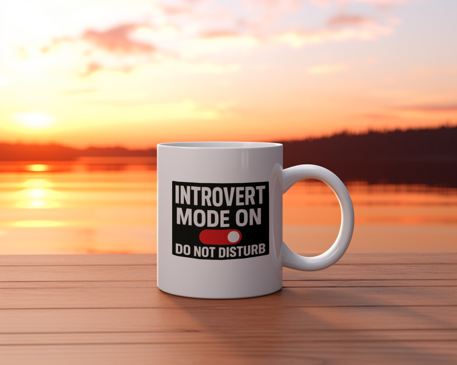Saving My Social Energy For No One Coffee Mug | Introvert Humor Gift | Ceramic Mug