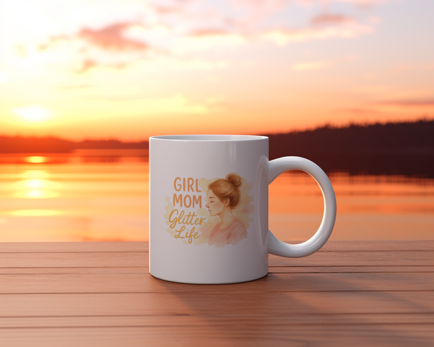 Girl Mom Blessed Beyond Measure Coffee Mug | Funny Girl Mom Gift | Ceramic Mug