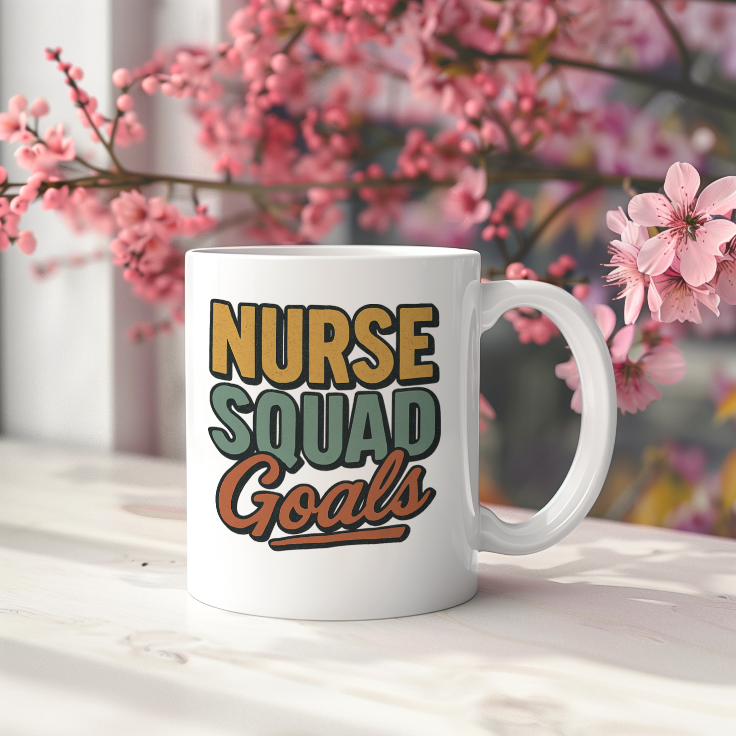 Squad Goals Nurse Edition Coffee Mug | Funny Nurse Team Gift | Ceramic Mug
