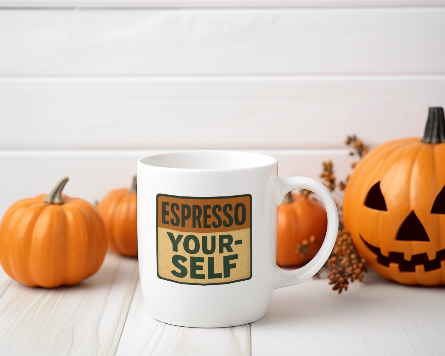 Always Espresso Yourself Coffee Mug | Funny Coffee Pun Gift | Ceramic Mug