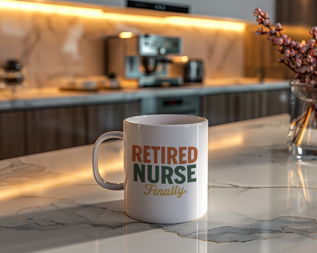 Formerly Your Nurse Retired And Loving It Coffee Mug | Retired Nurse Gift | Ceramic Mug