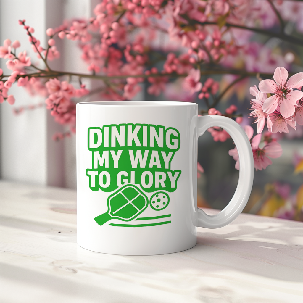 Pickleball Grandma Dinking My Way To Glory Coffee Mug | Gift for Grandma | Ceramic Mug
