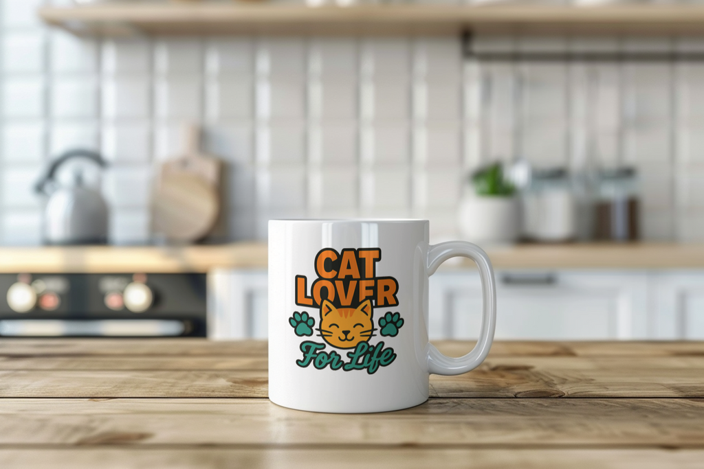 All You Need Is Love And A Cat Coffee Mug | Cat Lover Gift | Ceramic Mug