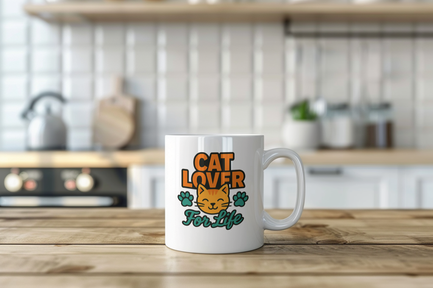 All You Need Is Love And A Cat Coffee Mug | Cat Lover Gift | Ceramic Mug