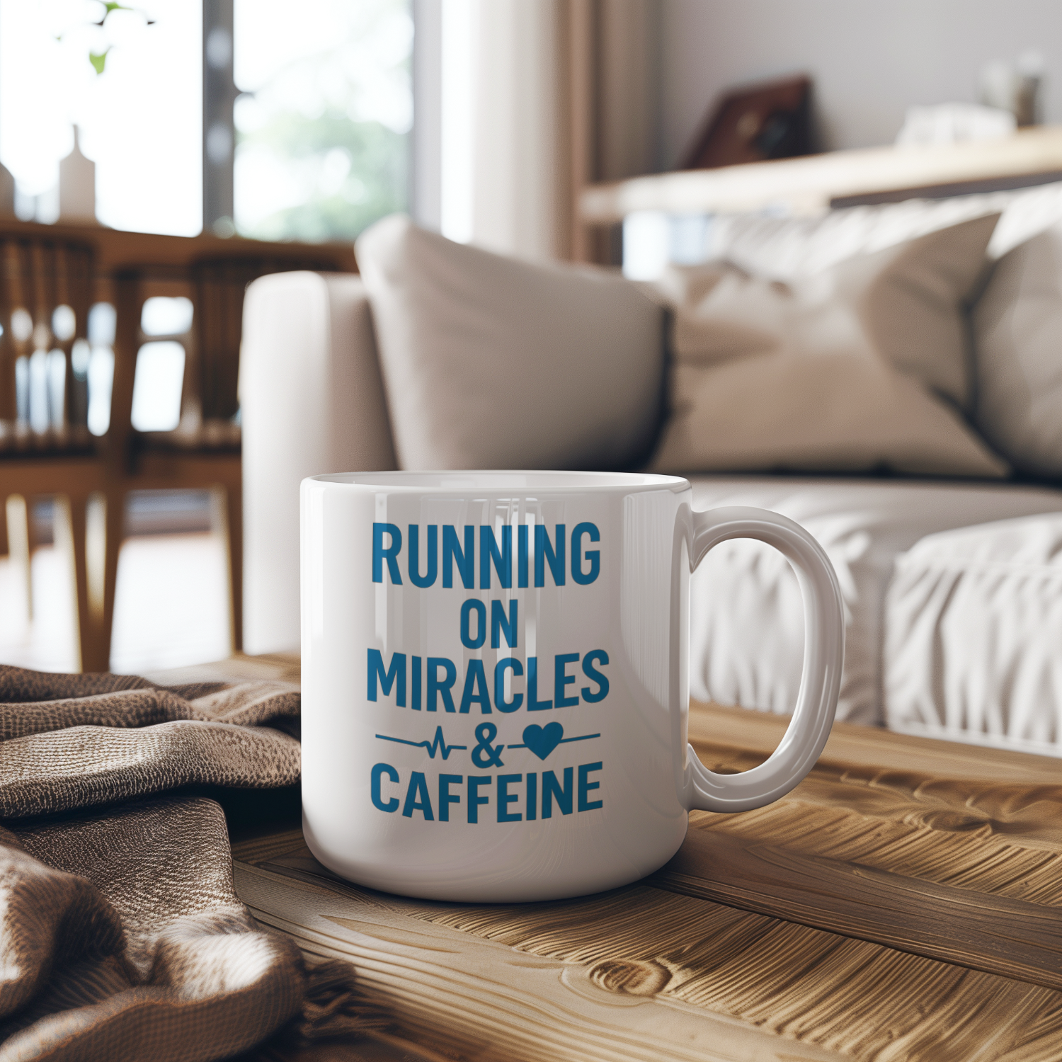 ICU Nurse Running On Miracles And Caffeine Coffee Mug | Nurse Gift | Ceramic Mug