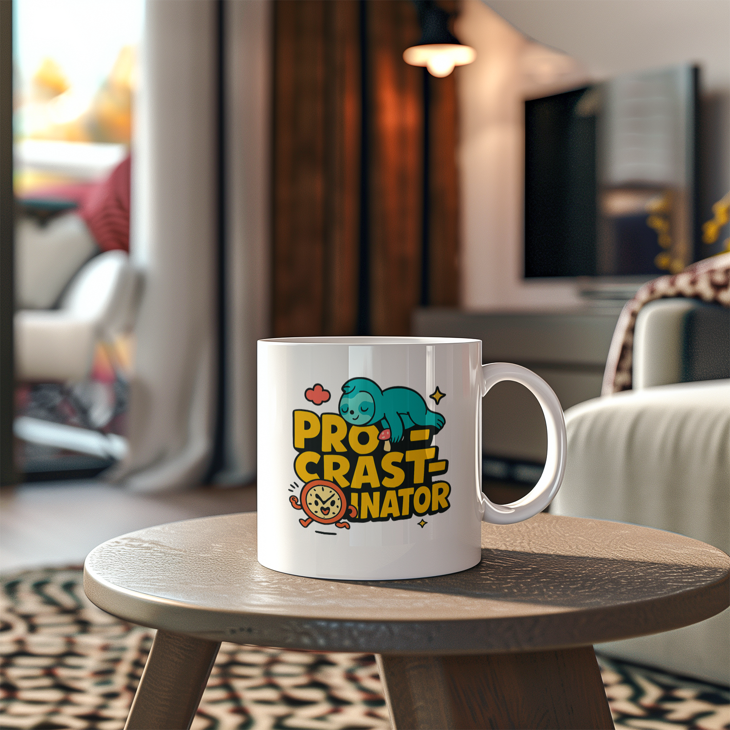 Procrastinating But Make It Caffeinated Coffee Mug | Funny Humor Gift | Ceramic Mug