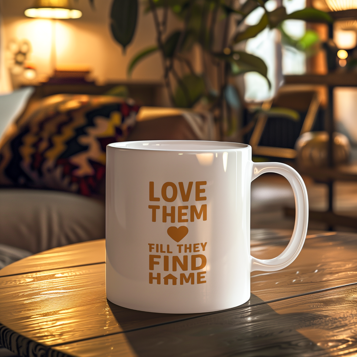 Animal Shelter Worker Love Them Till They Find Home Coffee Mug | Unique Gift | Ceramic Mug