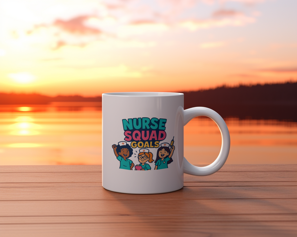 Official Member Nurse Squad Coffee Mug | Nurse Coworker Appreciation | Ceramic Mug