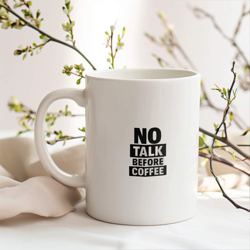 Quiet Hours Until Coffee Kicks In Coffee Mug | Funny Morning Person Gift | Ceramic Mug