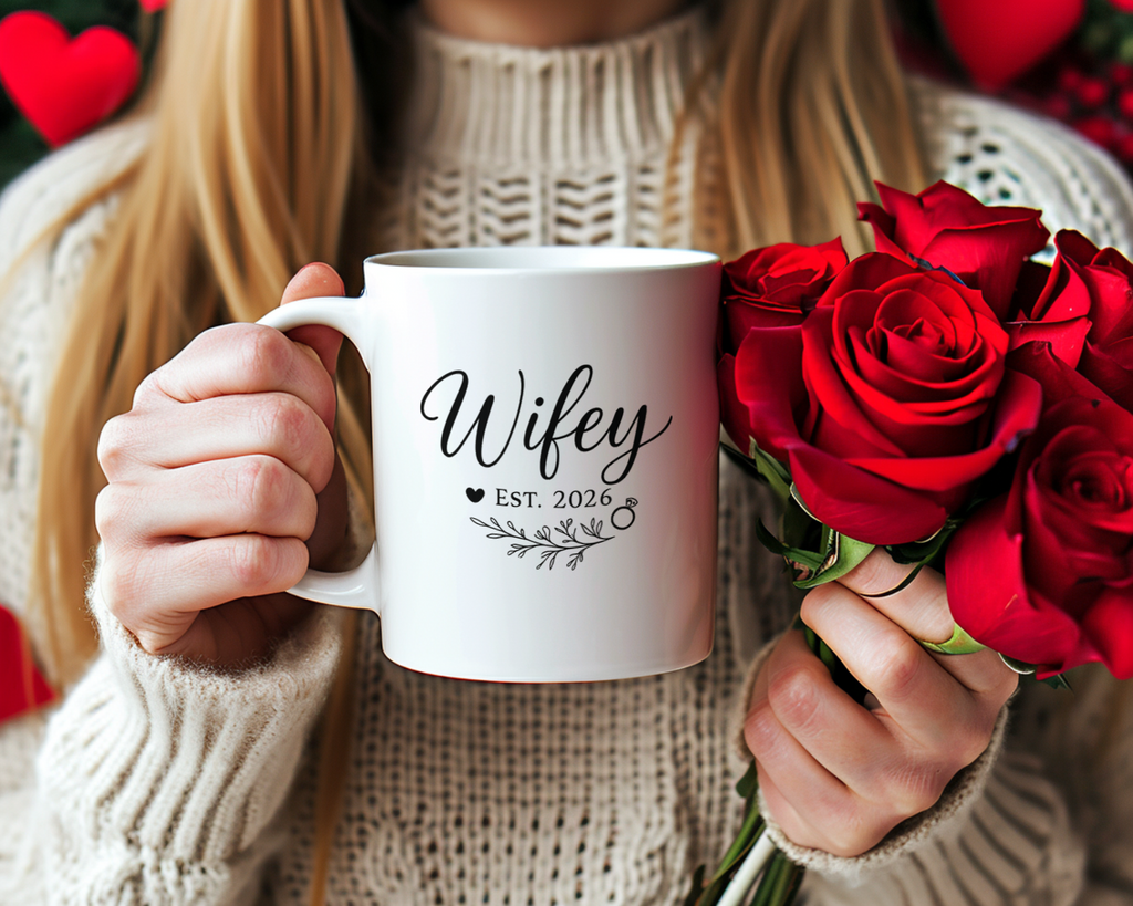 Wifey Est 2026 Newlywed Coffee Mug | Unique Gift | Ceramic Mug