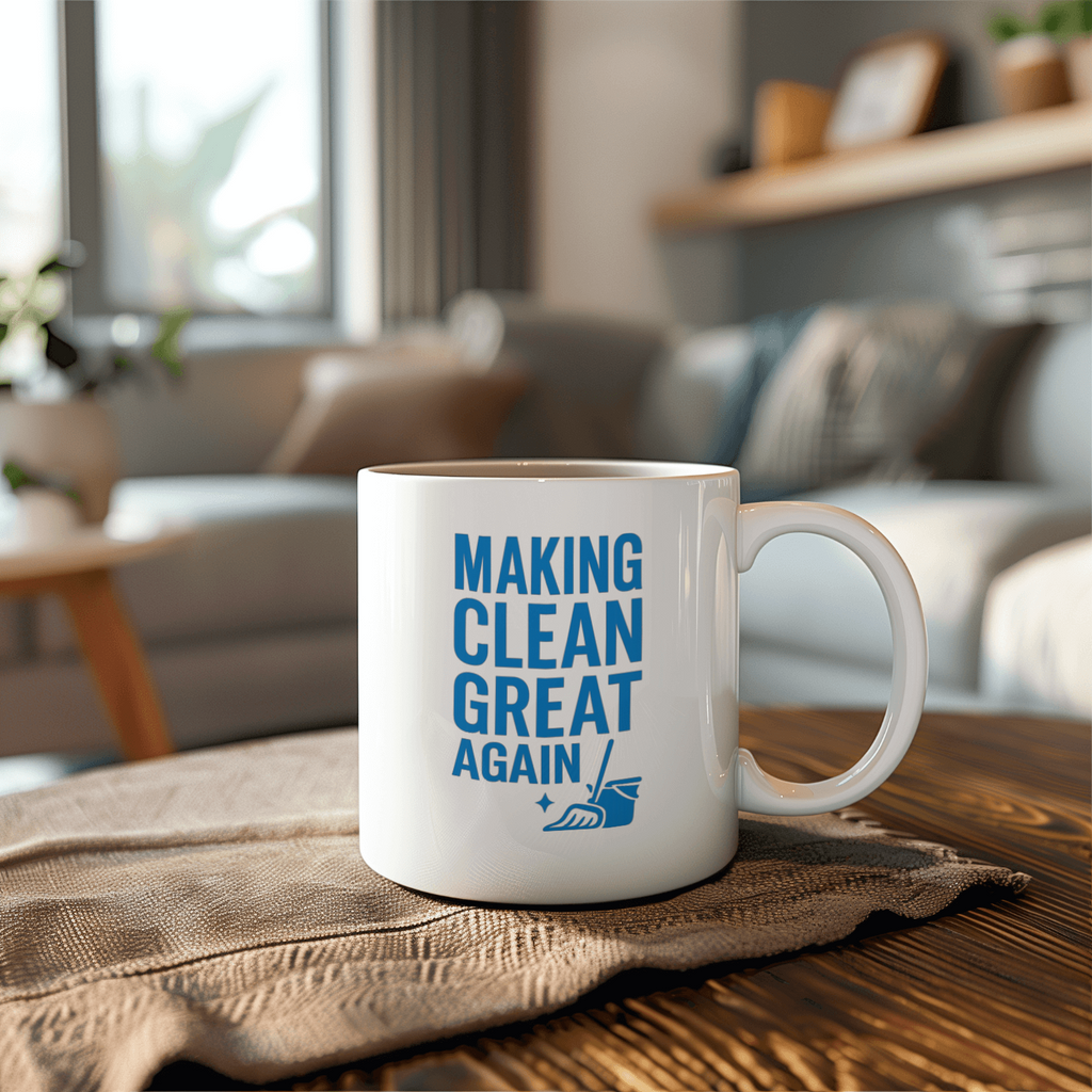 Custodian Making Clean Great Again Coffee Mug | Unique Gift | Ceramic Mug