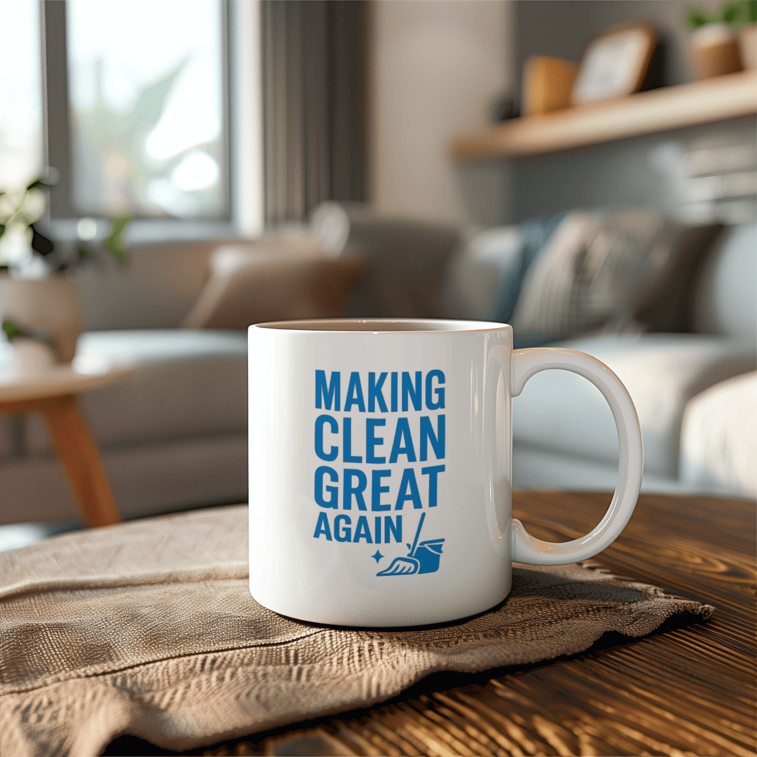 Custodian Making Clean Great Again Coffee Mug | Unique Gift | Ceramic Mug