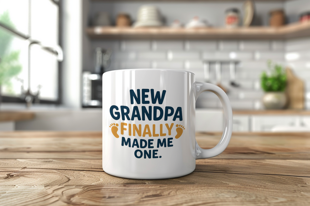 New Grandpa They Finally Made Me One Coffee Mug | Gift for Grandpa | Ceramic Mug