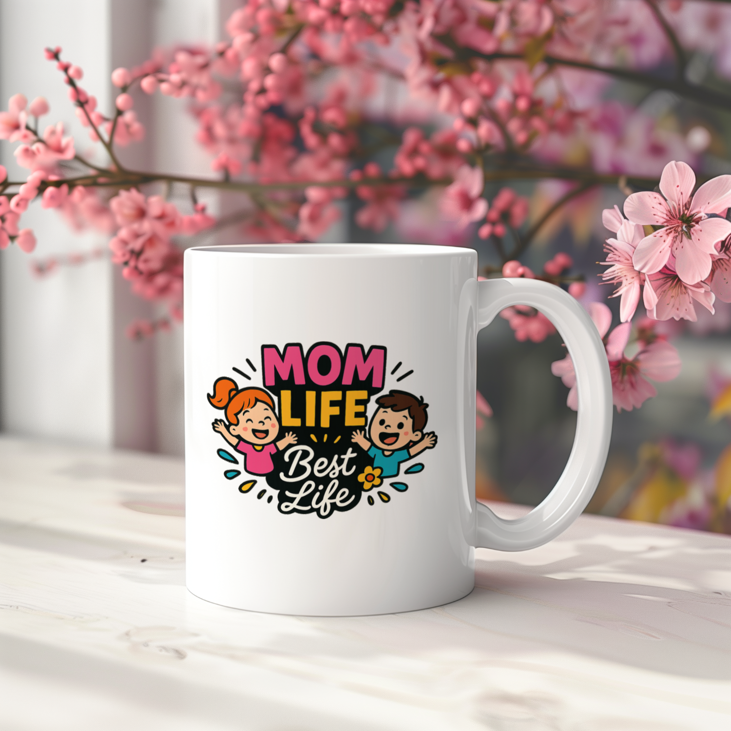 Fully Committed To Mom Life Coffee Mug | Mom Gift | Ceramic Mug