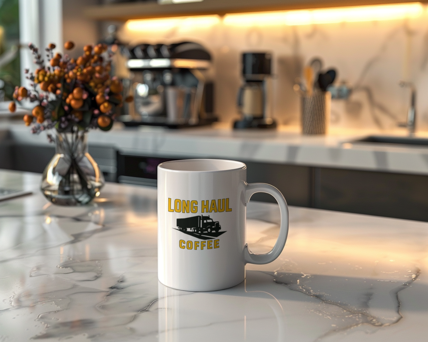 Trucker Long Haul Coffee Coffee Mug | Coffee Lover Gift | Ceramic Mug