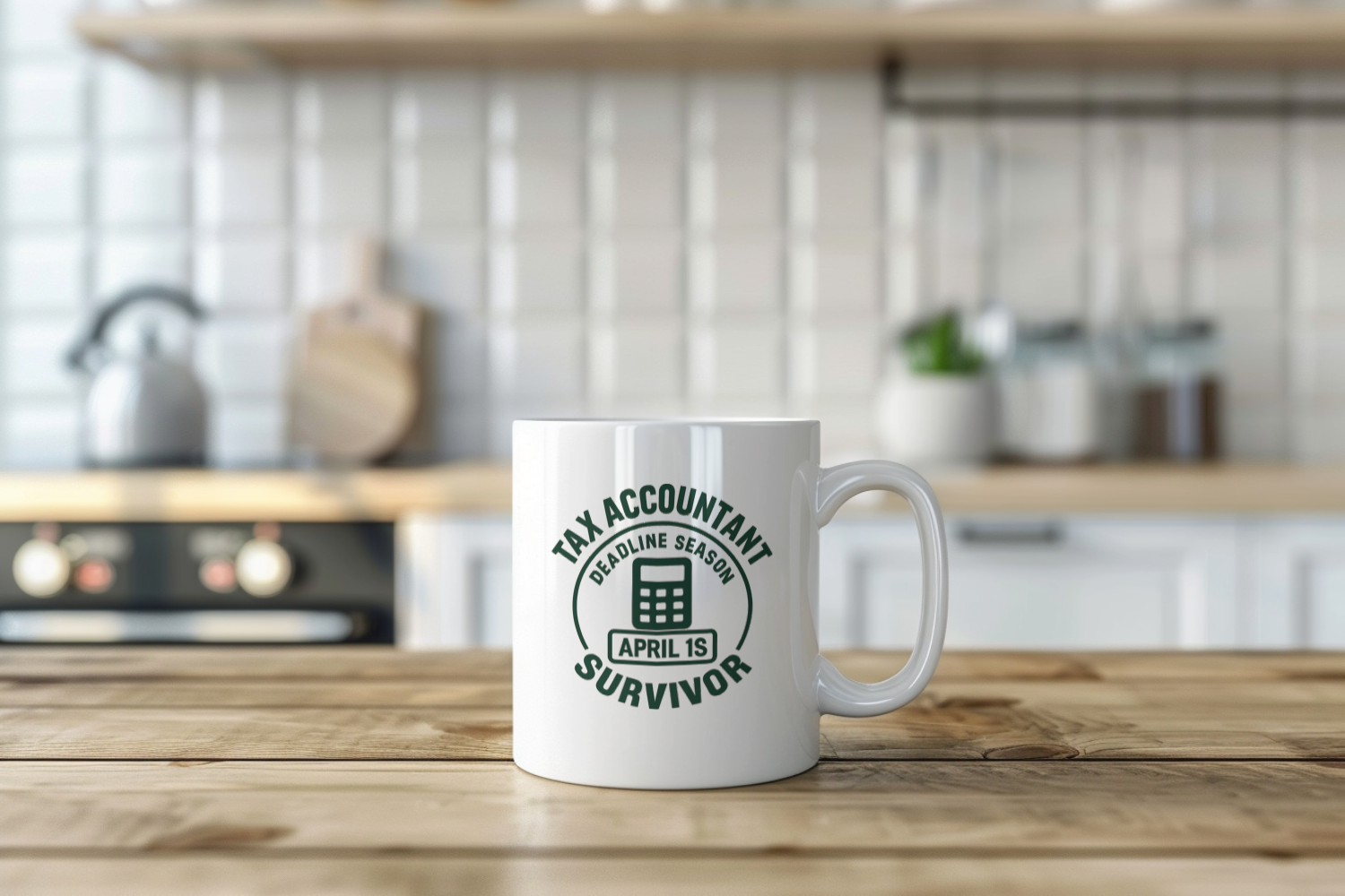Tax Accountant Deadline Season Survivor Ceramic Mug